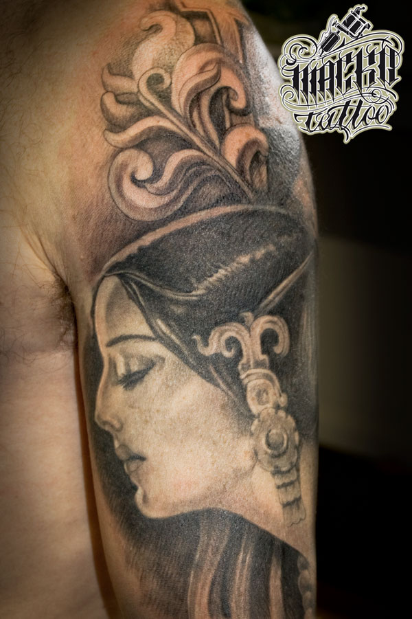 Today done an aztecan style lady from Mexican calendar girl